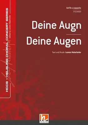 Deine Augn Chor-Einzelausgabe SATB