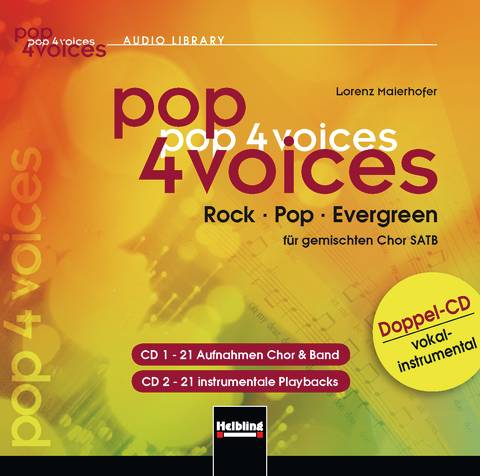 pop 4 voices – Doppel-CD vokal-instrumental