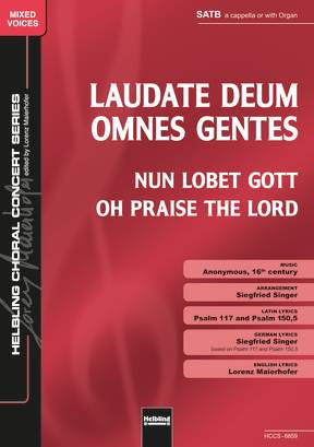 Laudate Deum omnes gentes Chor-Einzelausgabe SATB