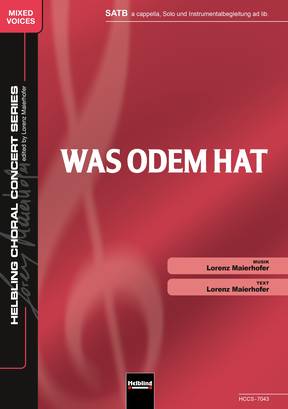 Was Odem hat Chor-Einzelausgabe SATB