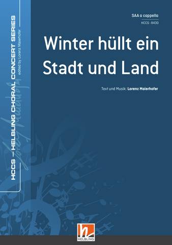 Winter hüllt ein Stadt und Land