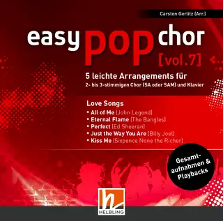 easy pop chor (vol. 7) - Love Songs Gesamtaufnahmen und Playbacks