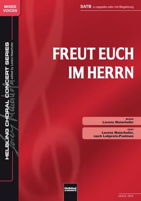 Freut euch im Herrn Chor-Einzelausgabe SATB