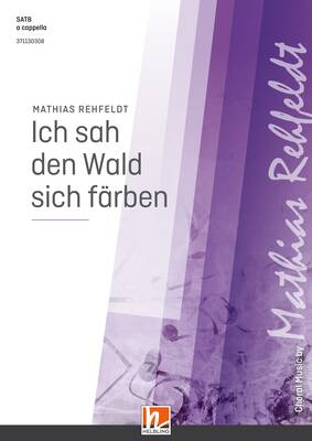 Ich sah den Wald sich färben Choral single edition SATB