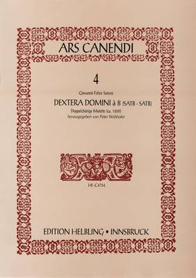 Dextera Domini á 8 Choral single edition SATB-SATB