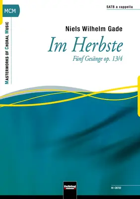 Im Herbste Choral single edition SATB