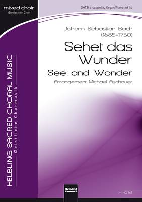 See and Wonder Choral single edition SATB