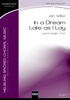 In a Dream Late as I Lay Choral single edition SATB