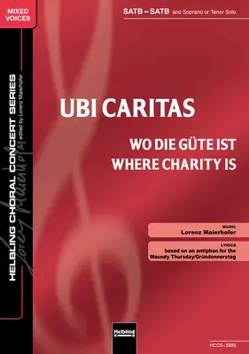 Ubi caritas Choral single edition SATB-SATB