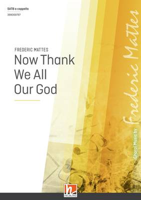 Now Thank We All Our God Choral single edition SATB