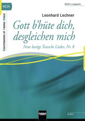 Gott b'hüte dich, desgleichen mich Choral single edition SATB