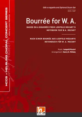 Bourrée for W. A. Choral single edition SAB