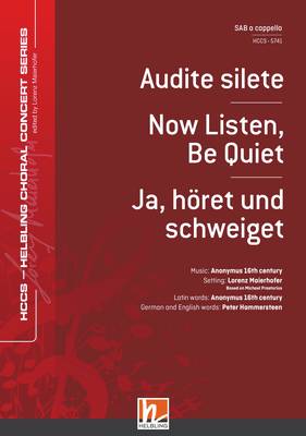 Audite silete Choral single edition SAB