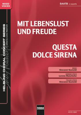 Questa dolce Sirena Choral single edition SAATB