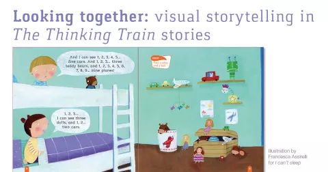 Looking together: visual storytelling in The Thinking Train stories